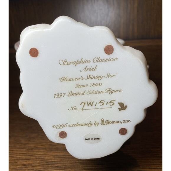 READ Seraphim Classics Ariel Heaven's Shining Star Angel Roman 78051 Figurine G - Picture 12 of 15